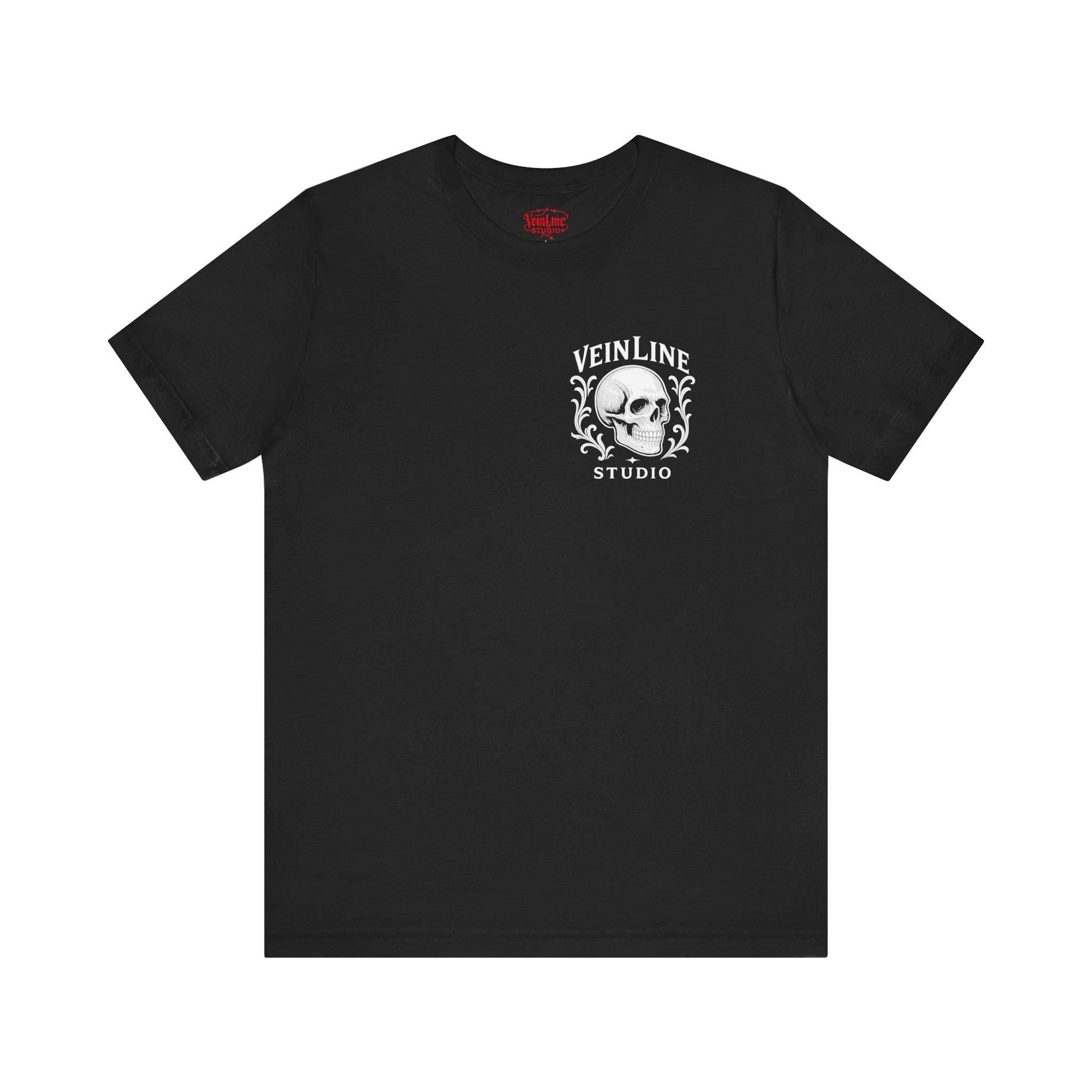 Gothic Skull tshirt VeinLine Studio