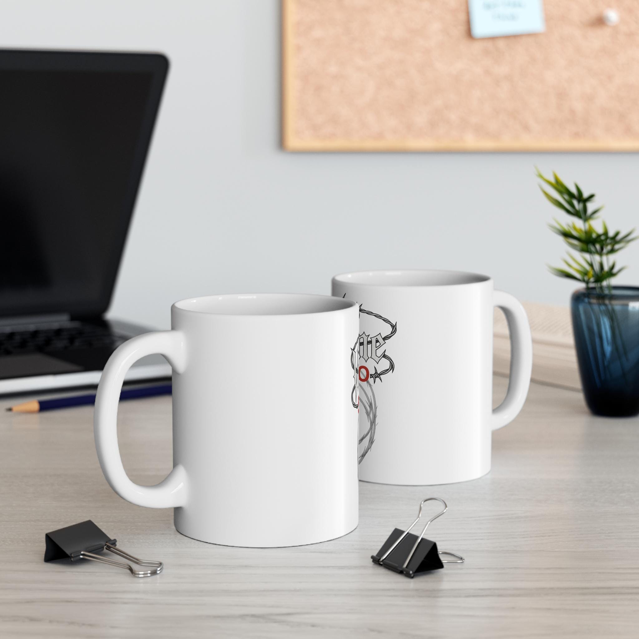 Skull Mug by VeinLineStudio