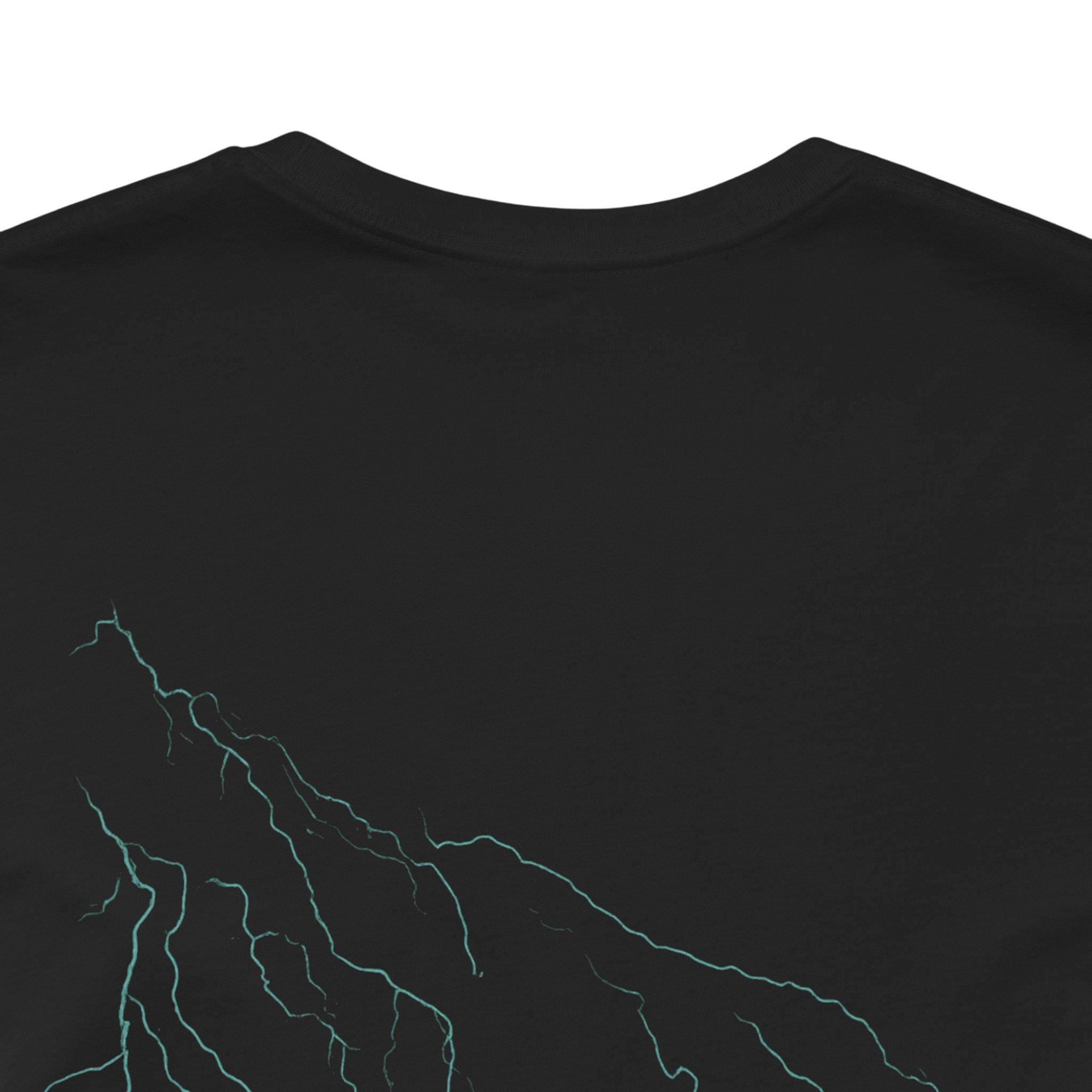 Logo Lightning Graphic Tee: Unisex Cotton Short Sleeve Shirt VeinLine Studio
