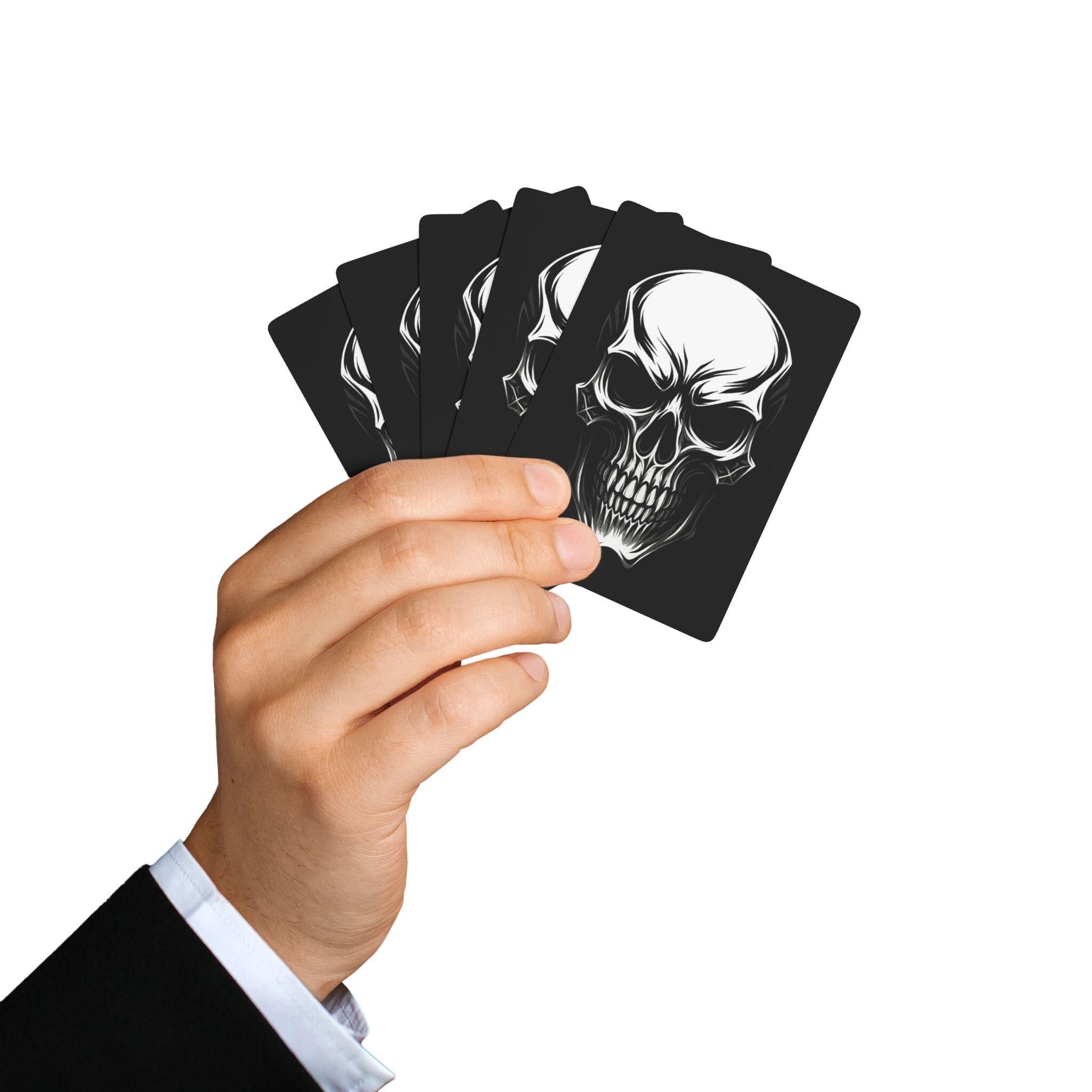 Skull Playing Cards VeinLine Studio