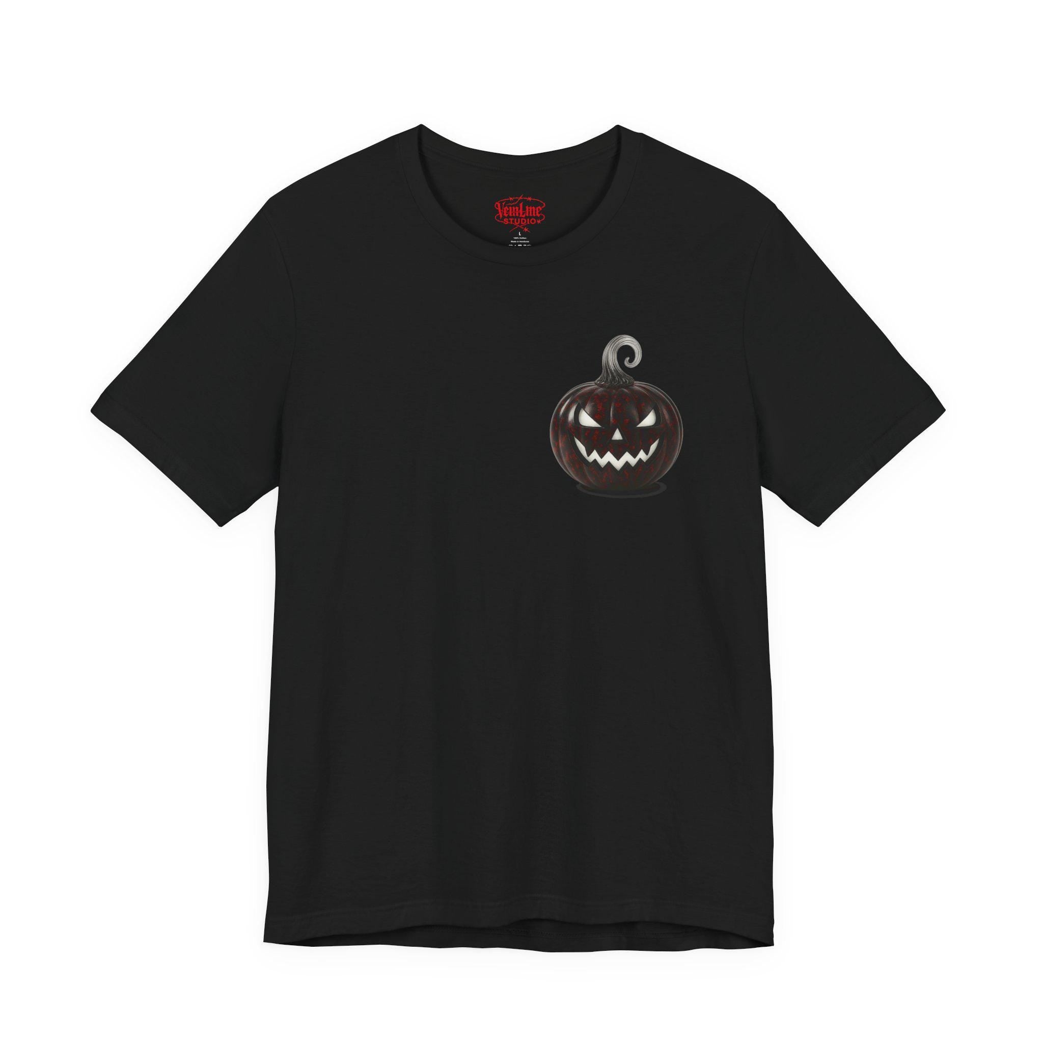 Halloween Pumpkin Graphic Tee: Spooky Fall Fashion VeinLine Studio