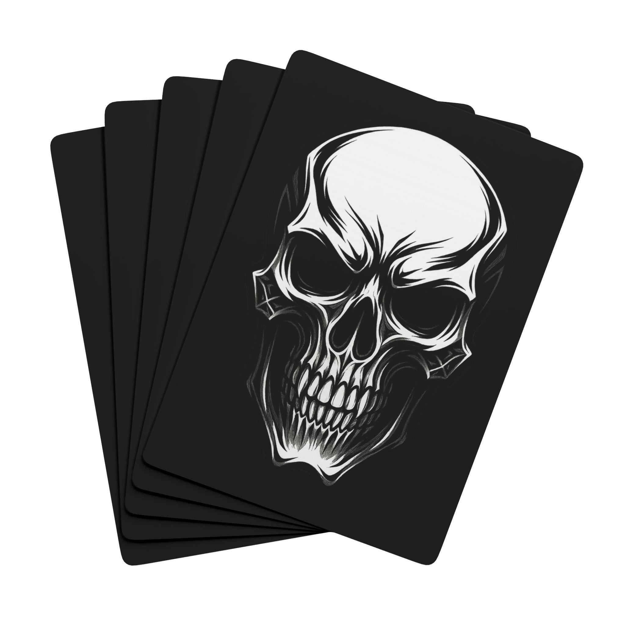 Skull Playing Cards VeinLine Studio