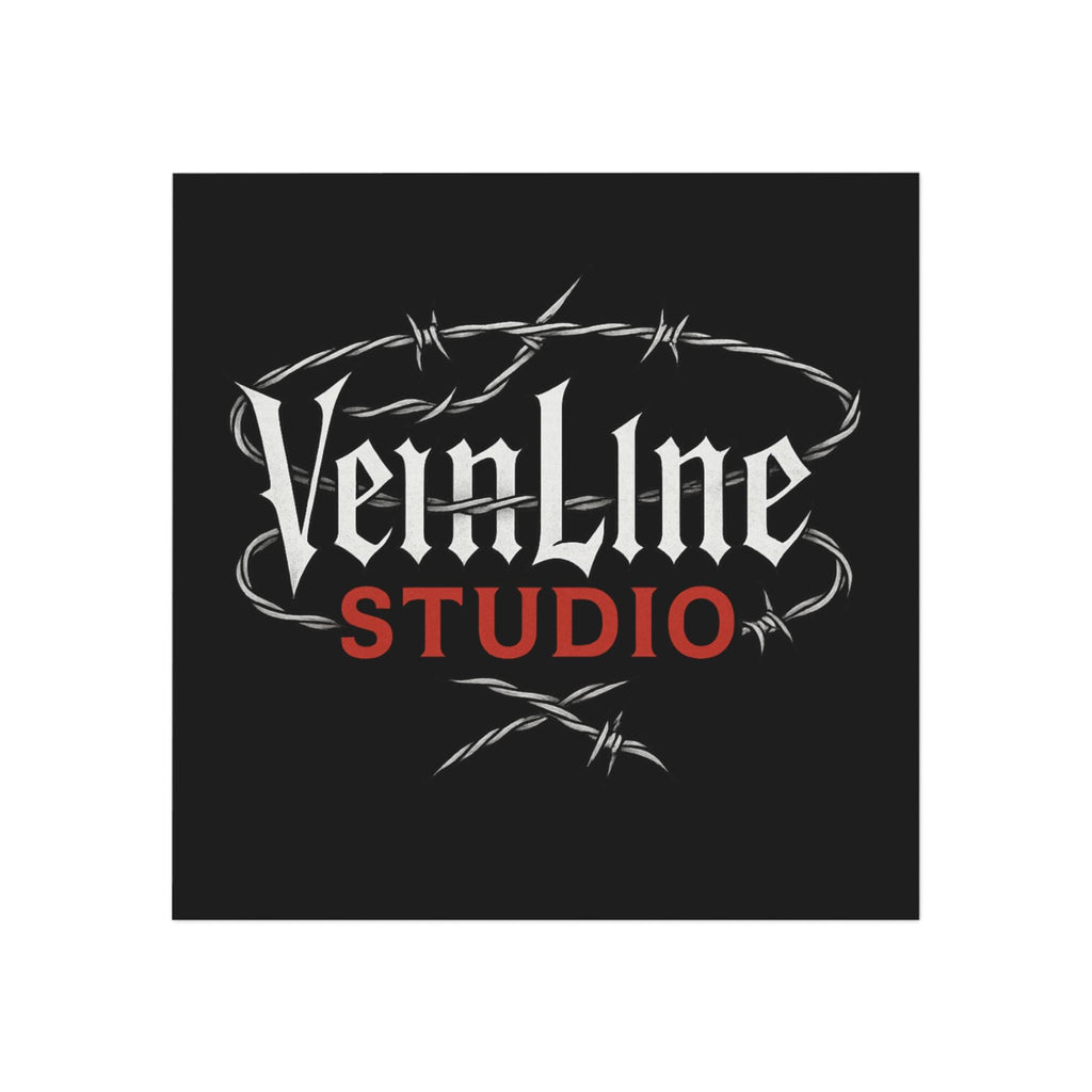 Square Magnet - Barbed wire VeinLineStudio logo
