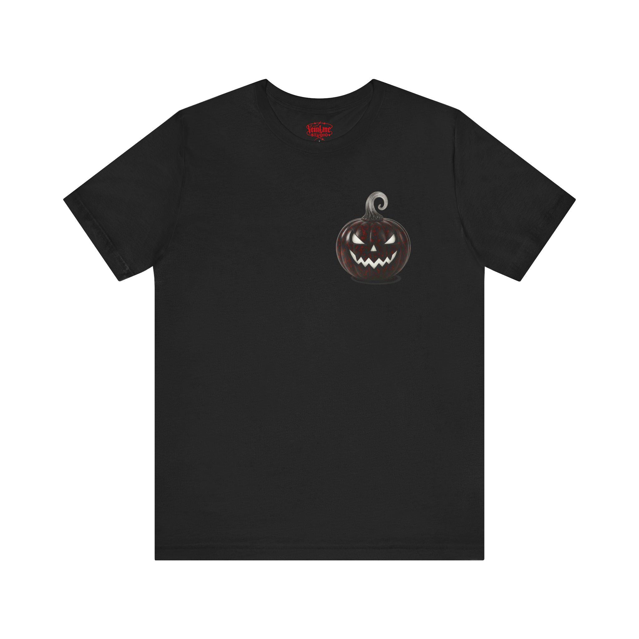 Halloween Pumpkin Graphic Tee: Spooky Fall Fashion VeinLine Studio