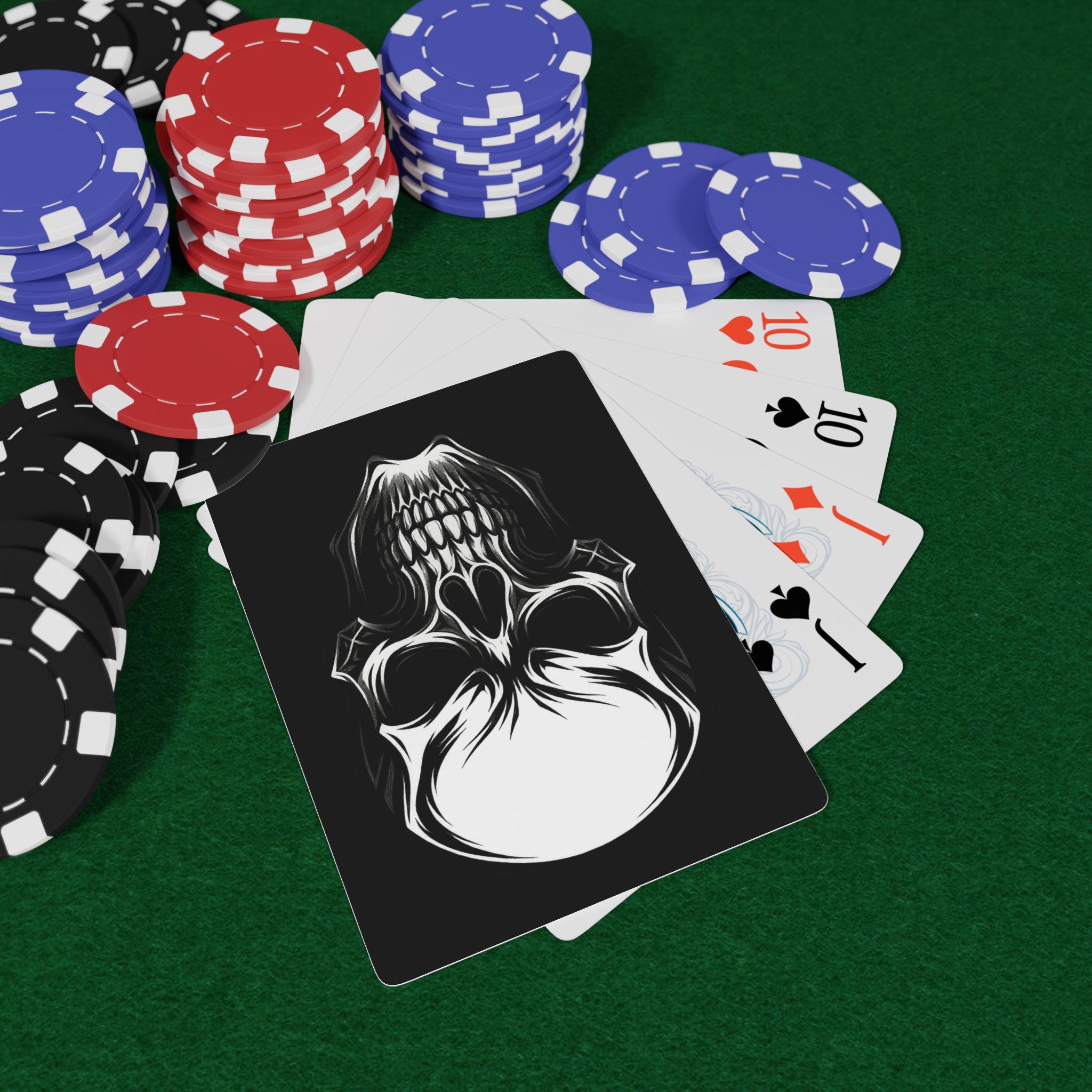 Skull Playing Cards VeinLine Studio