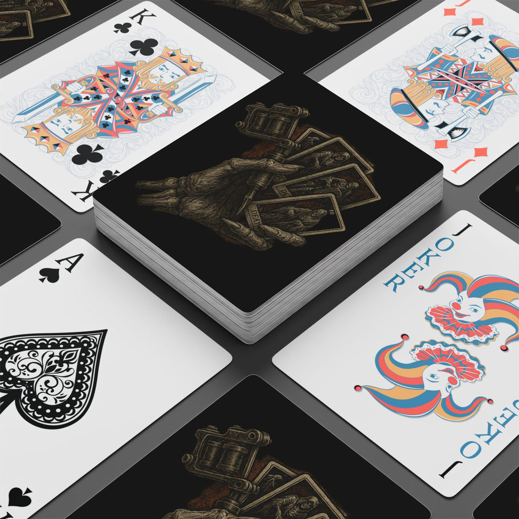 Tattoo poker cards from VeinLineStudio