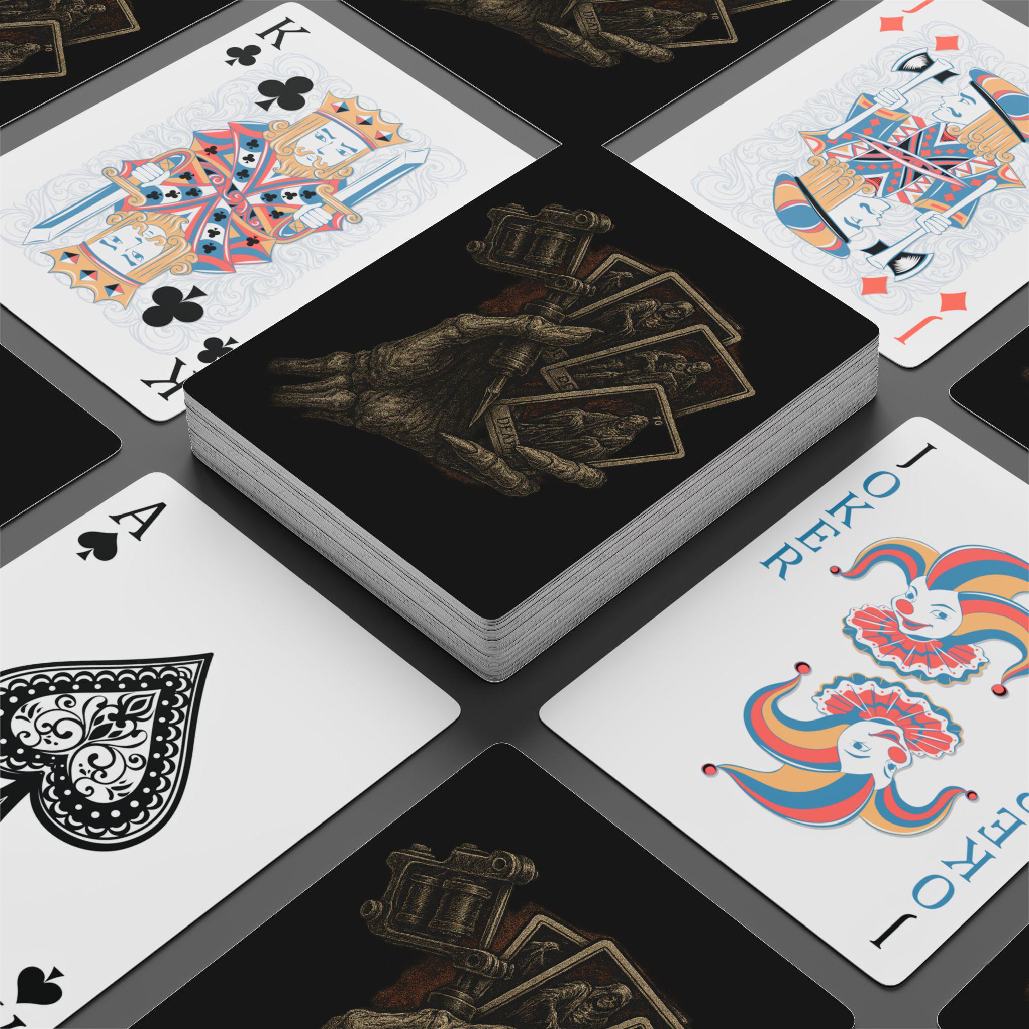 Tattoo poker cards from VeinLineStudio