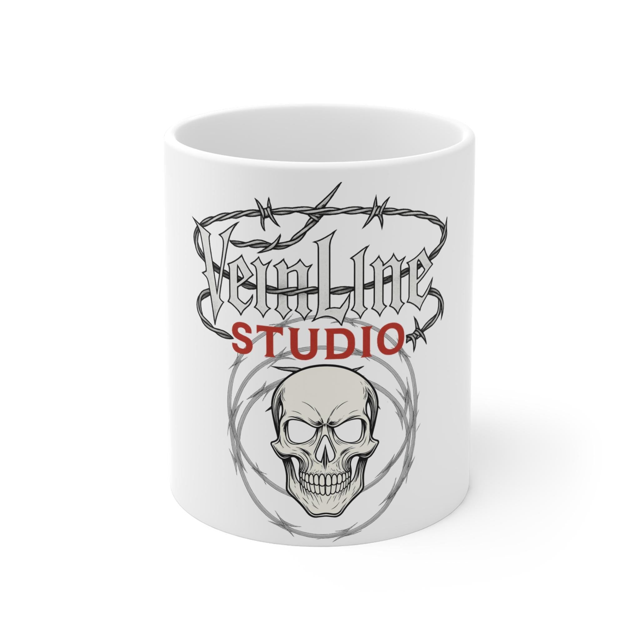 Skull Mug by VeinLineStudio