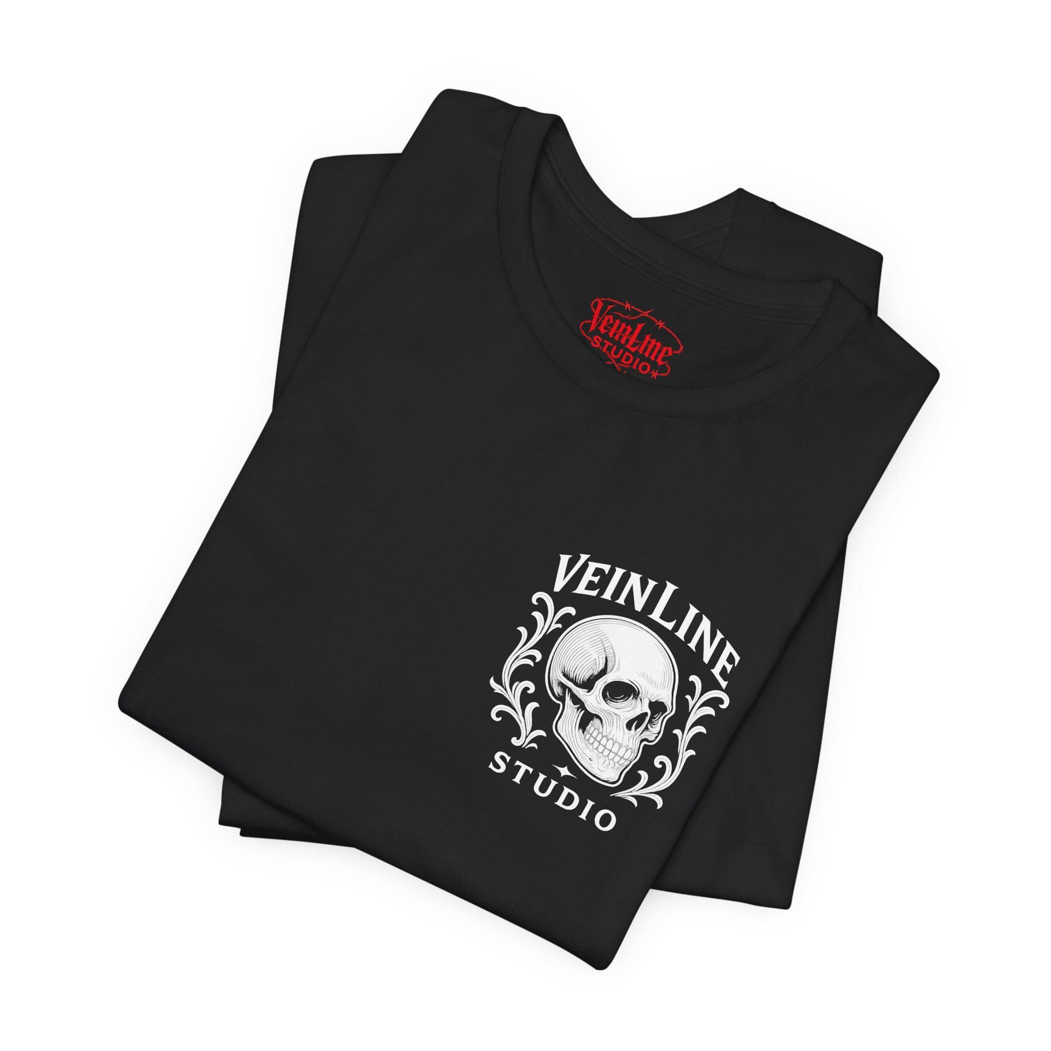 Gothic Skull tshirt VeinLine Studio