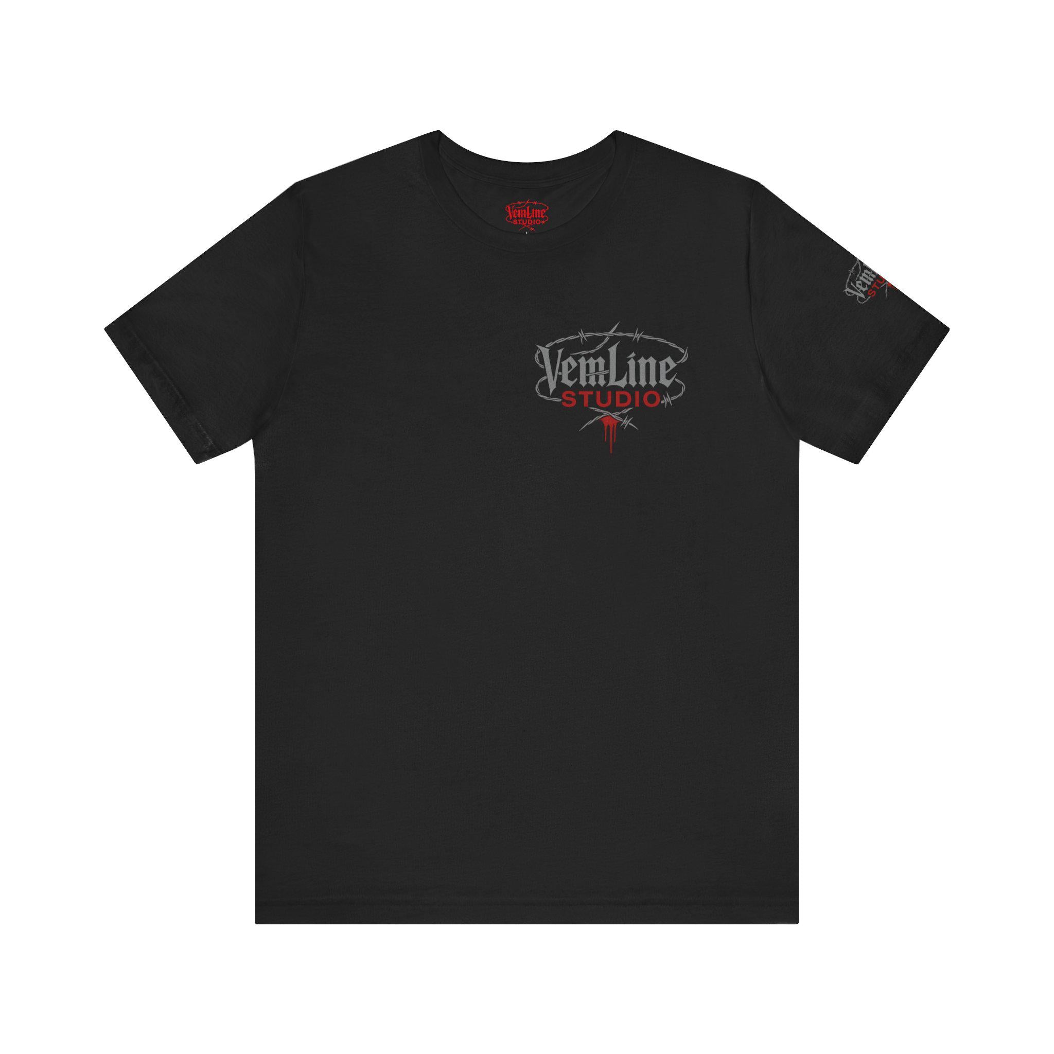 Logo Lightning Graphic Tee: Unisex Cotton Short Sleeve Shirt VeinLine Studio