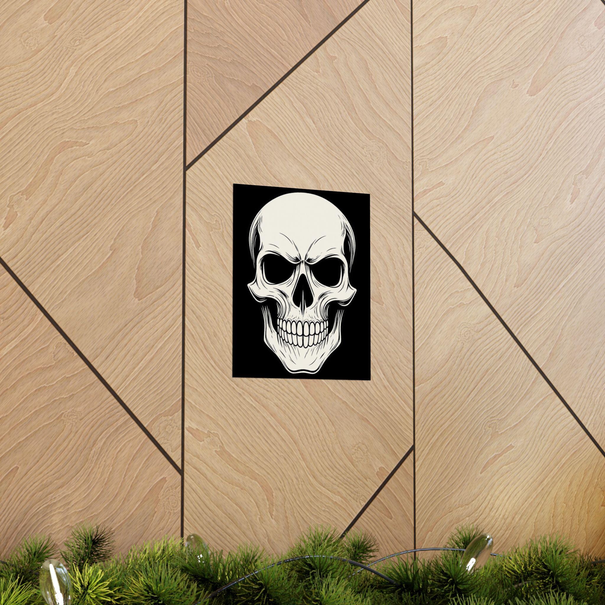 Skull Wall Art Poster VeinLine Studio