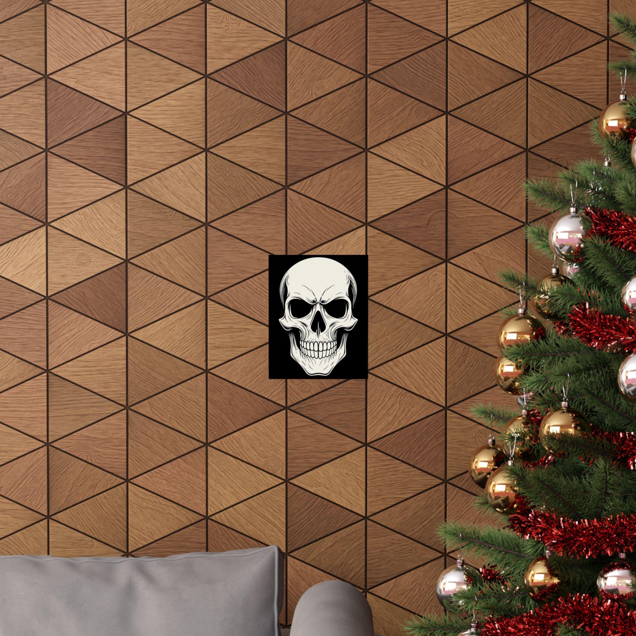 Skull Wall Art Poster VeinLine Studio