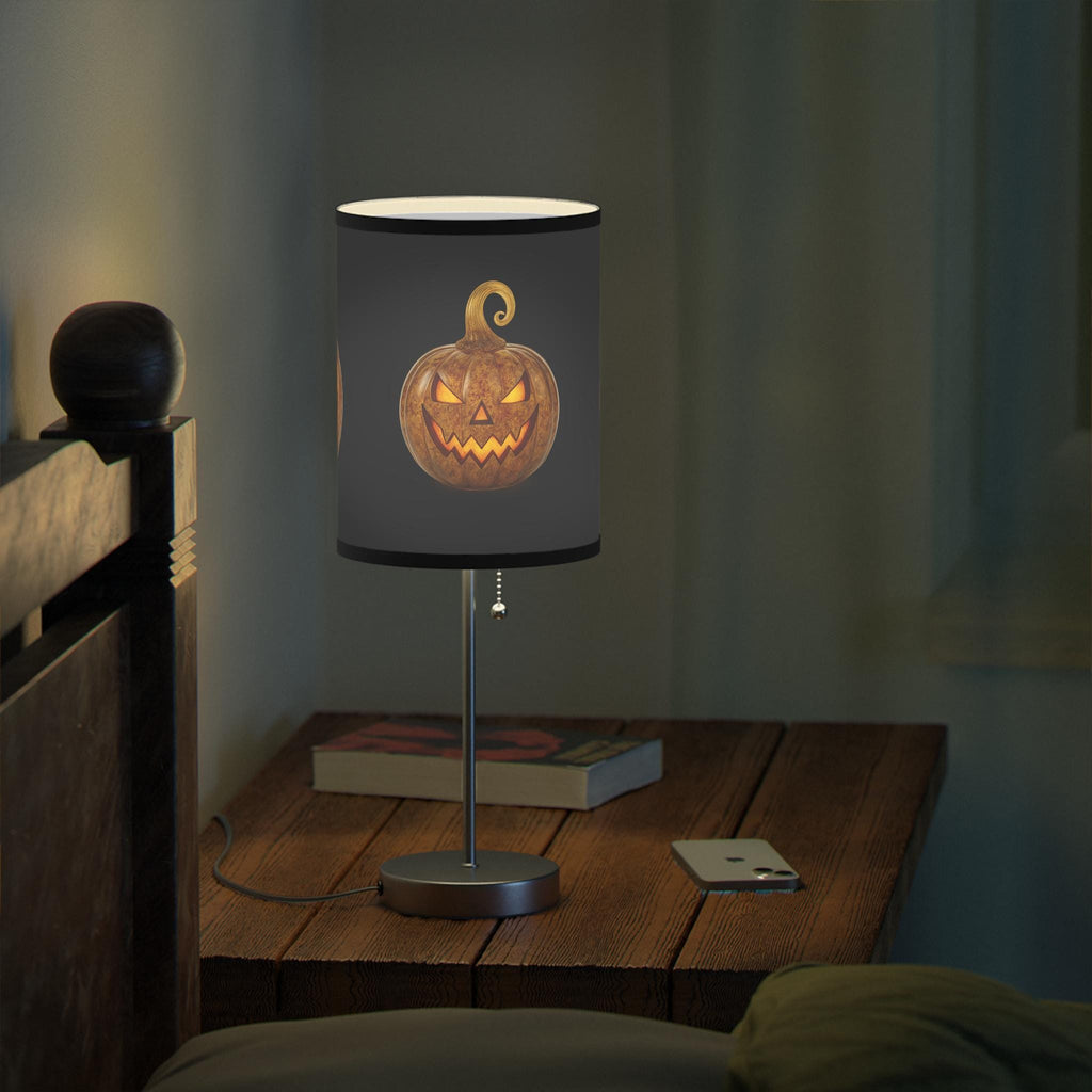 Halloween Pumpkin Lamp: Spooky Fall Home Decor VeinLine Studio