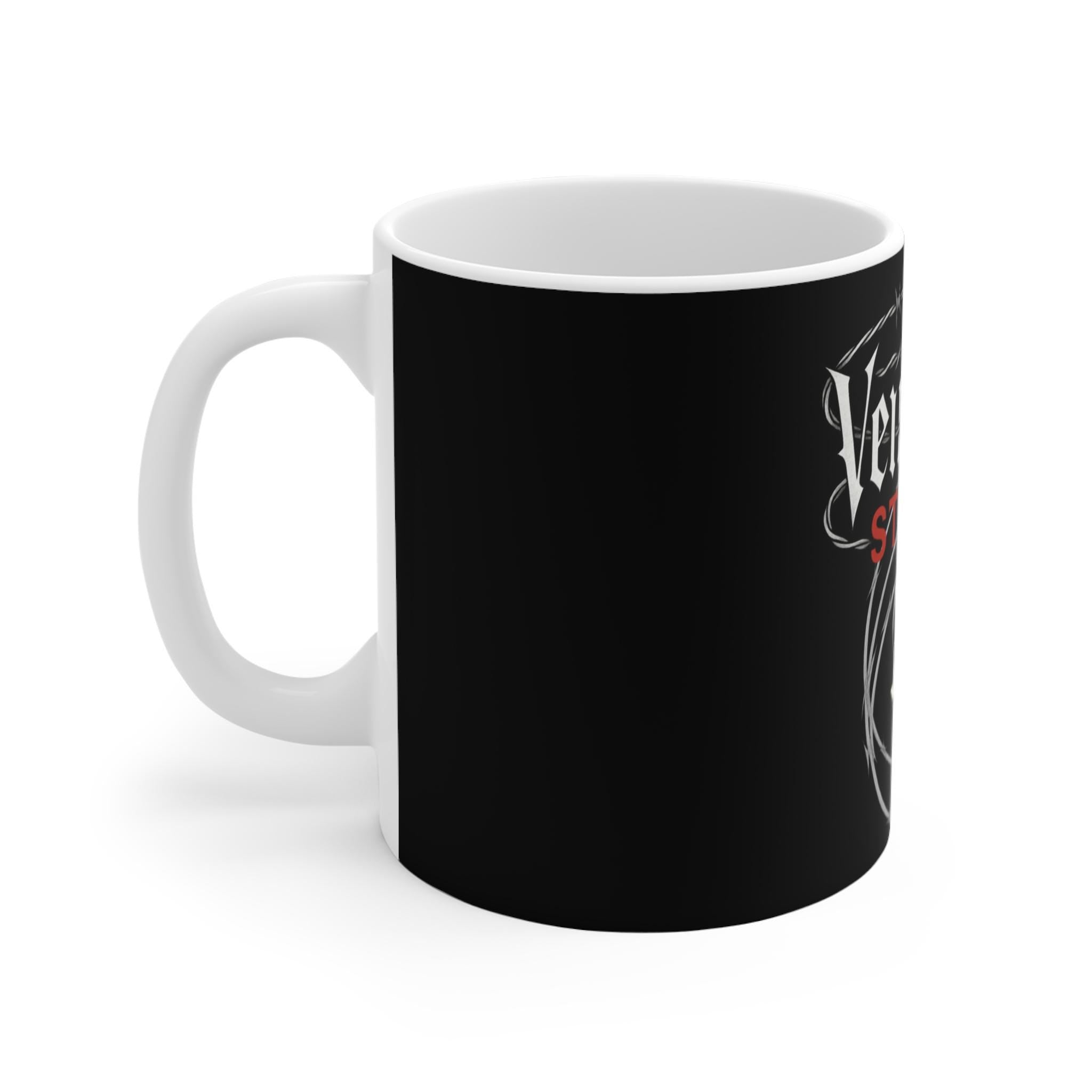Gothic Skull Mug, 11oz Coffee Cup, VeinLineSudio