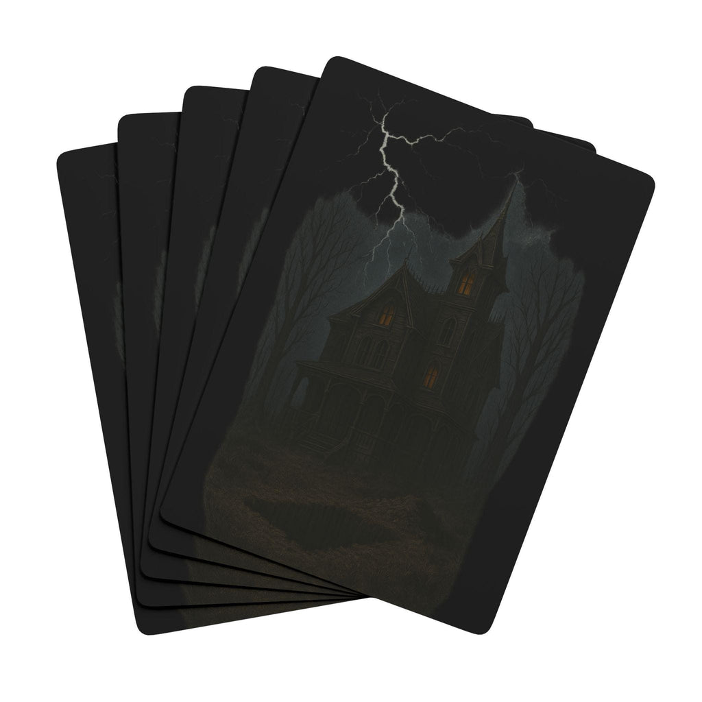 Haunted house Poker cards from VeinLine Studio