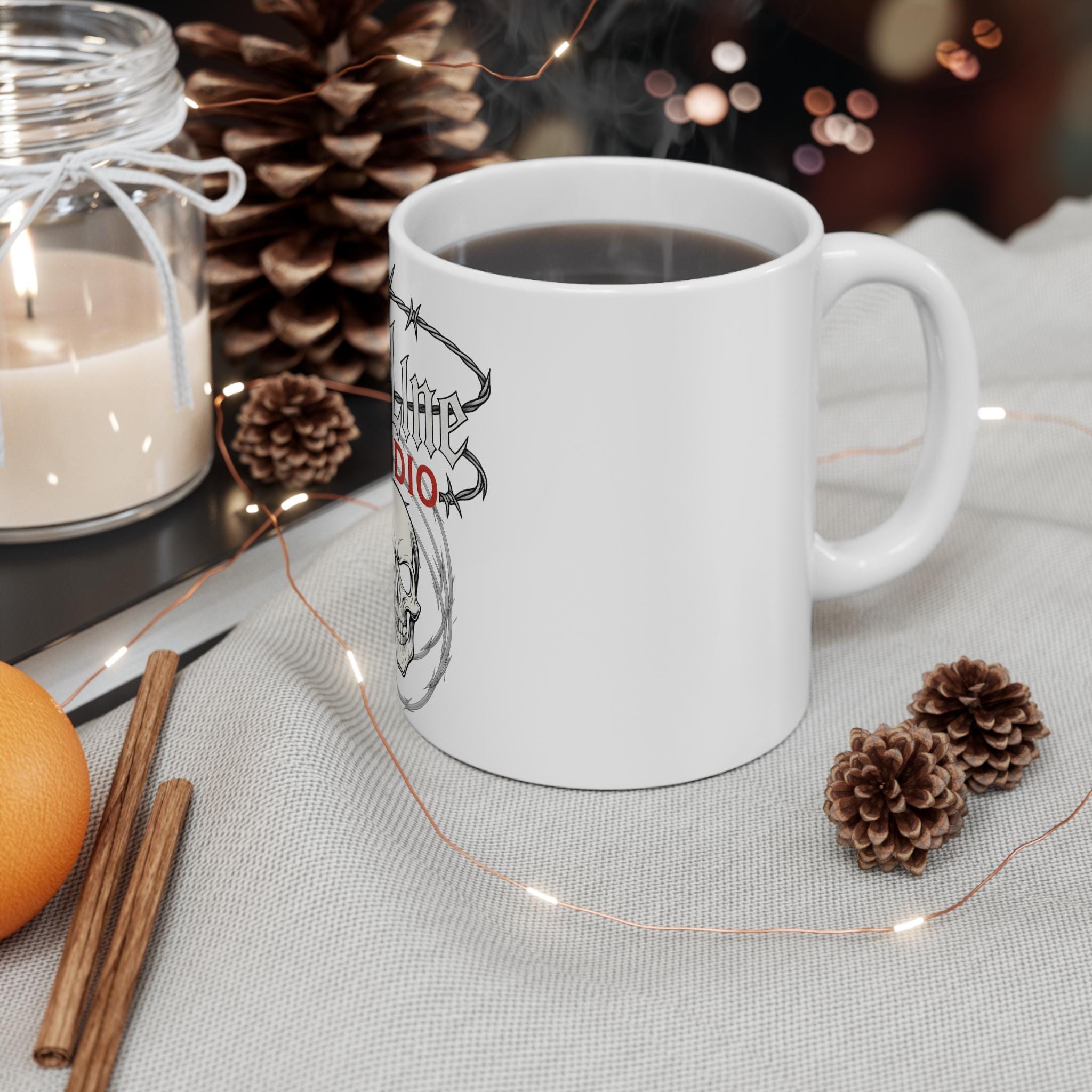 Skull Mug by VeinLineStudio