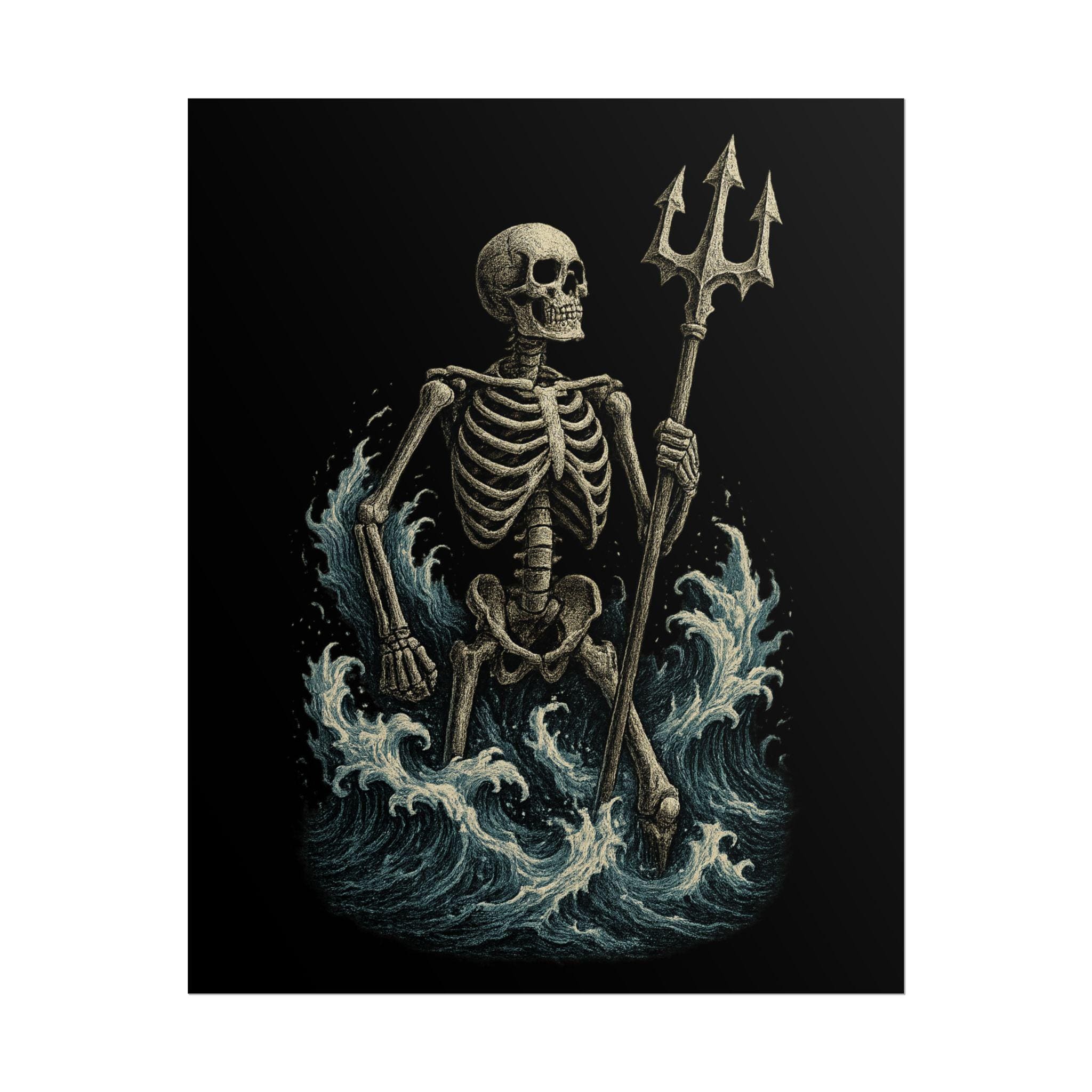 Gothic Skeleton Poster, VeinLine Studio