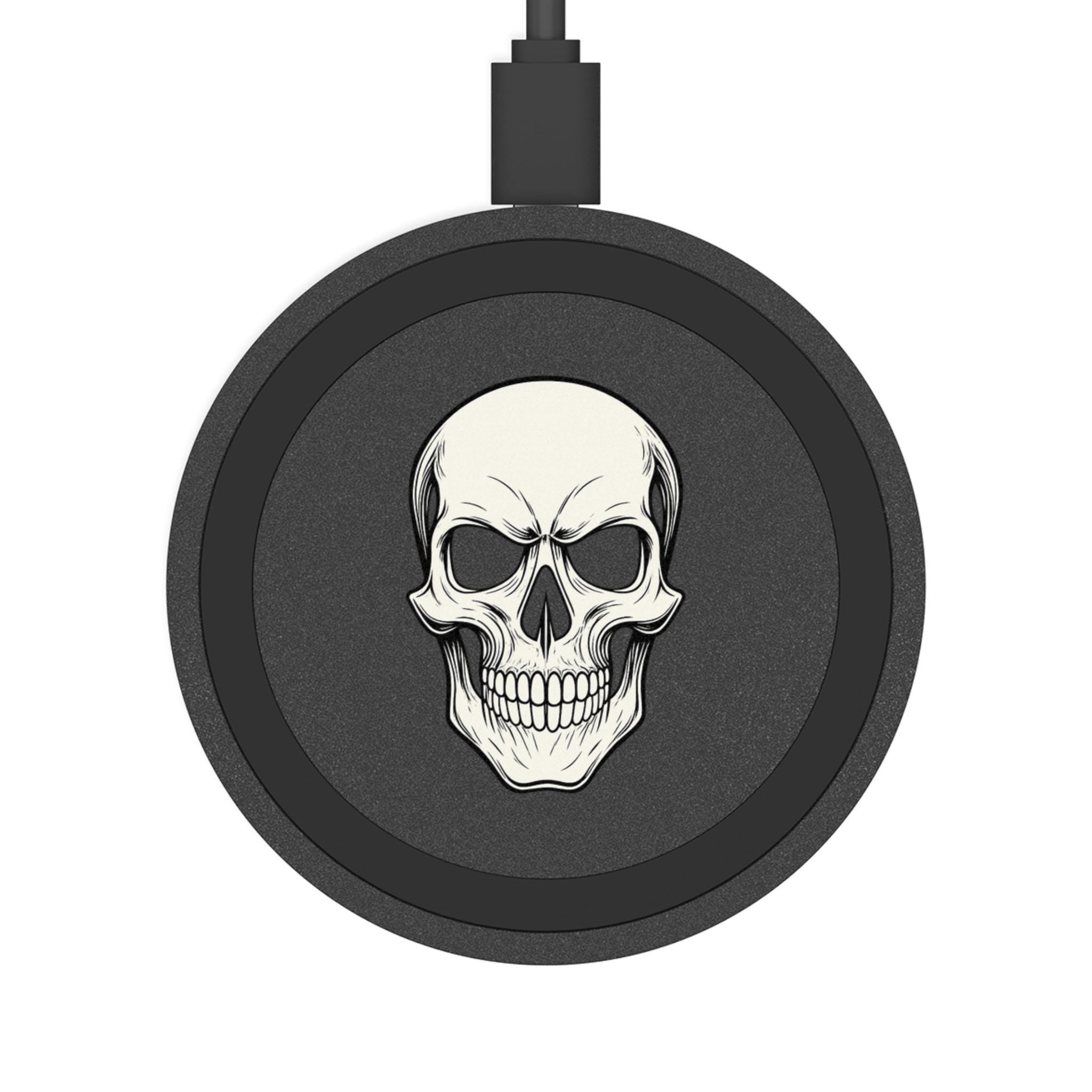 Gothic Skull Wireless Charging Pad. 5W, VeinLine Studio