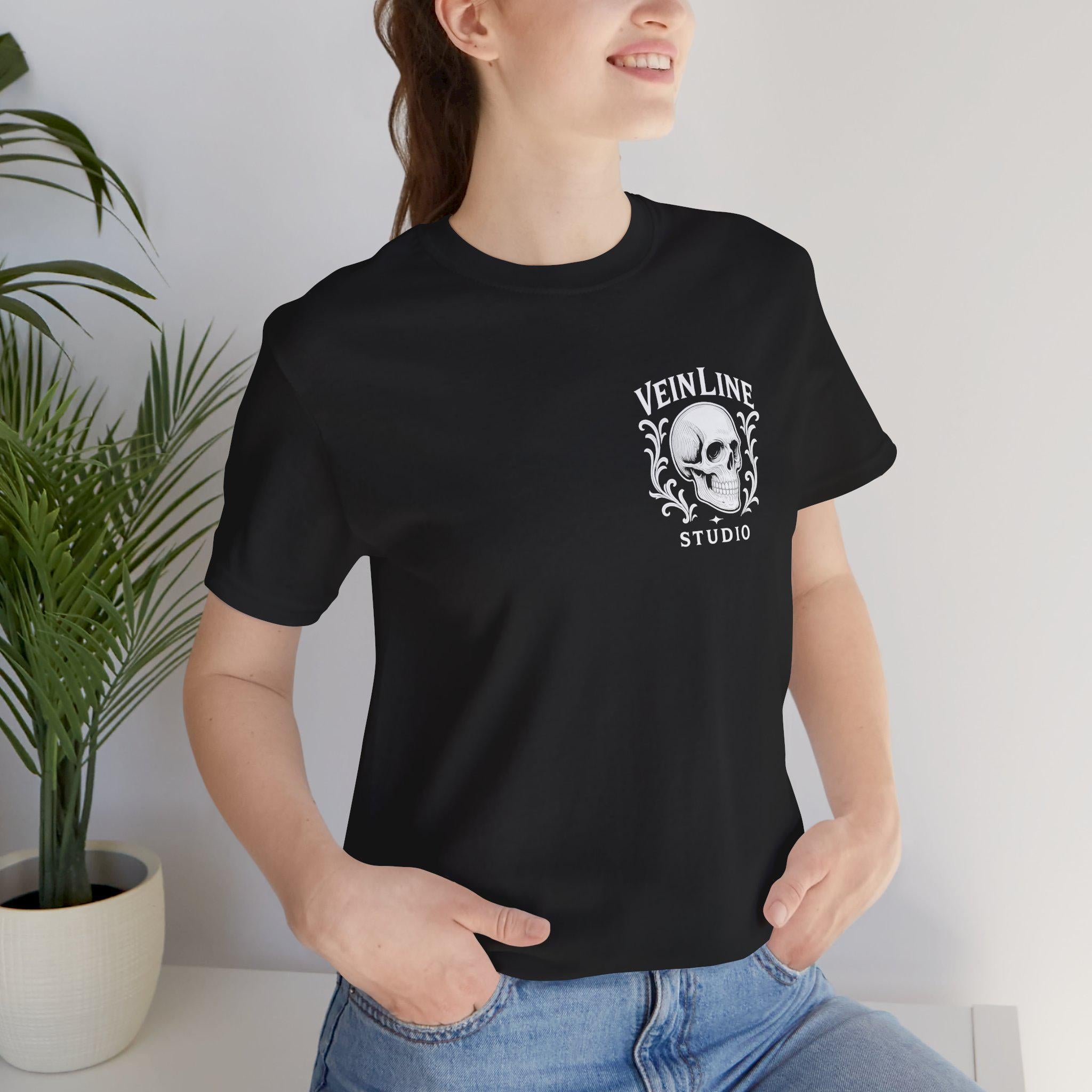 Gothic Skull tshirt VeinLine Studio