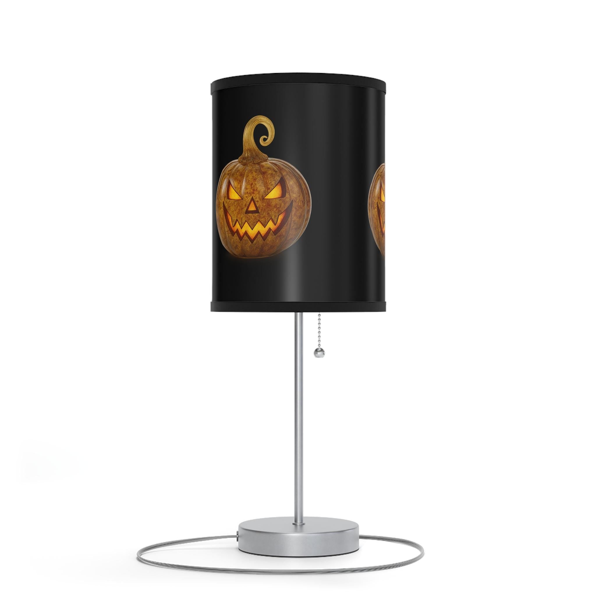 Halloween Pumpkin Lamp: Spooky Fall Home Decor VeinLine Studio
