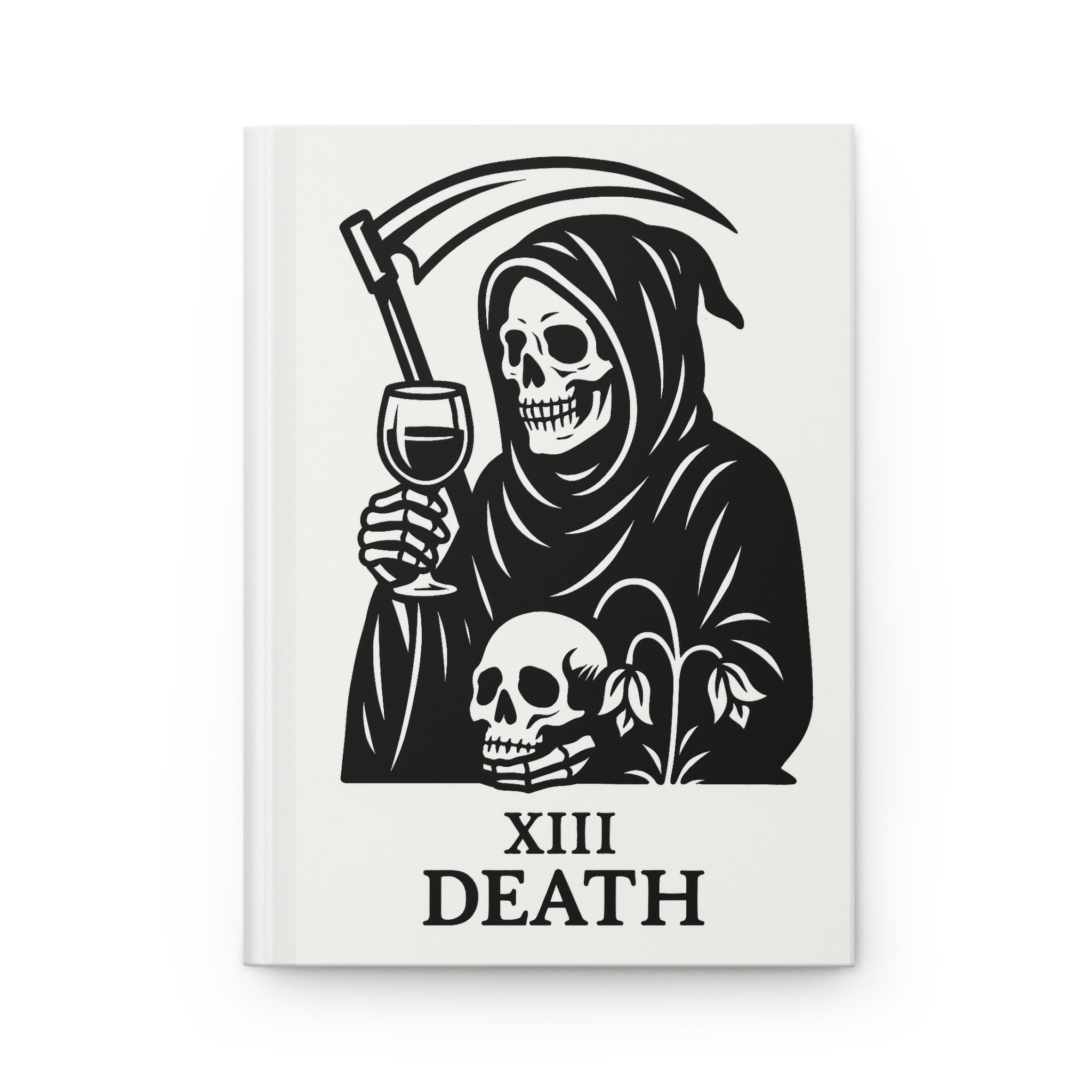 Gothic Hardcover Journal, Death Tarot Design, VeinLine Studio